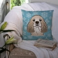 thumbnail image 3 of Winter Snowflake Dog Face Design Fabric Decorative Pillow, 3 of 4