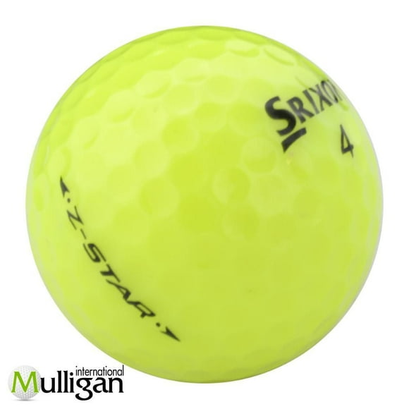 Mulligan - 48 Srixon Z-Star XV 4A Recycled Used Golf Balls, Yellow