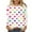 White, variant on Raeneomay Long Sleeve Shirts for Women Retro Fashion Classic Print Long Sleeved Round Neck Tops