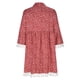 thumbnail image 5 of Puntoco Vestido De Manga Corta Con Cuello En V, Vestido De Manga Tres Cuartos De Encaje Con Borlas Estampado De Verano Para Mujer Rojo S, 5 of 6