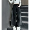 thumbnail image 4 of Girls Baggy Jeans Elastic Waist Wide Leg Baggy Pants Pants for Teen Girls Girls Clothes Size, 4 of 7