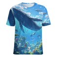 thumbnail image 5 of Ocean Life Adventure Women's Short Sleeve Tops Casual Blouses T Shirt, 5 of 7