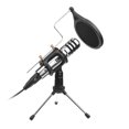 thumbnail image 1 of Zootealy Professional Condenser Microphone Kit for Live Streaming, Recording, and Karaoke - Black, 3.5mm Interface, Cardioid Polar Pattern, 48kHz Sample Rate, 16bit Bit Rate., 1 of 6