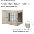 thumbnail image 4 of Unipaws Dog Crate Furniture Style,Wooden Wire Dog Kennel with Cushion, Large, 4 of 7