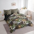 thumbnail image 2 of Feelyou Rustic Animal Twin Bedding Sets 7pcs, Green Camo Bedding Comforter Set, 2 of 7