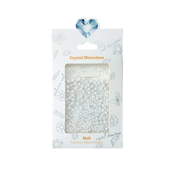 1 Bag Nail Decoration Shiny Stunning Visual Effect Vivid Color Matte Finish Eco-friendly Decorative ABS Imitation Pearl Loose Bead Nail Decor Nail Supplies