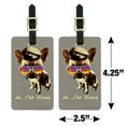 thumbnail image 6 of Ah Che Wawa Chihuahua Dog Vintage Retro Luggage ID Tags Suitcase Carry-On Cards - Set of 2, 6 of 6