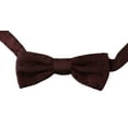 thumbnail image 2 of Purple Dotted Silk Adjustable Neck Papillon Bow Tie, 2 of 2
