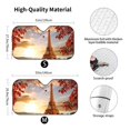 thumbnail image 3 of Disketp Windshield Sun Shade, Car Sun Shade For Front Window Eiffel Tower With Red Leaves In Paris Sunshades Sun Visor Protector Blocks Uv Rays Foldable, 3 of 9