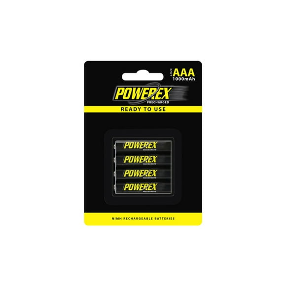 12 Piles Rechargeables Powerex PRO AAA NiMH (1000 mAh)