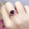 thumbnail image 3 of 2Ct Round Cut Lab-Created Garnet Women Engagement Ring 14k White Gold Plated Solid 925 Sterling Silver, 3 of 3
