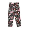 thumbnail image 4 of Xecao Various Languages Mother Women's Straight Lounge Pajama Pants: The Epitome of Relaxed Sleepwear, 4 of 9