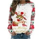 thumbnail image 2 of Pntutb - Sudadera con estampado navideño de manga larga para mujer, informal, a la moda, blusa Pntutb Pntutb-8962, 2 of 5