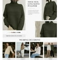 thumbnail image 4 of PRETTYGARDEN Women's Turtleneck Sweaters Fall Chunky Knit Pullover Long Sleeve Jumper Tops Trendy Winter Clothes, 4 of 6