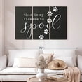 thumbnail image 2 of Elephant Stock Pet License To Spoil Wall Art - Horizontal Multi Panel Canvas - Living Room Wall Decor - Inspirational And Typography Multi Panel - Black And Gray Decor By Lettered & Lined - 50" x 32", 2 of 8