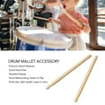 thumbnail image 3 of Drum Mallet Set,  Hand Feel Wood Standard Design Drumstick Wide Compatibility Durable  For Playing, 3 of 8