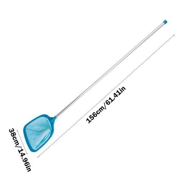 Rbaofujie Toilet Bowl Cleaners 61.42in Swimming Pool Cleaning Equipment Swimming Pool Scoop Net Bottom Water Leaf Net Bottom Net Scoop Net with 4-Part Bar Combination Easy To Store Oil Cleanser