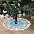 thumbnail image 2 of FMSHPON Mandala Xmas Christmas Tree Skirt Stand Mat for Holiday Party Decoration Indoor Outdoor 48 inches, 2 of 3