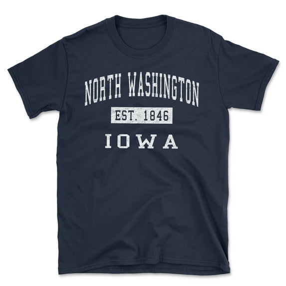 North Washington Iowa Classic Established Men's Cotton T-Shirt