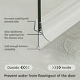 thumbnail image 4 of Frameless Shower Door Bottom Seal, 2-Pack Shower Door Seal Strip for 5/16" Glass Shower Door Sweep, Stop Shower Leaks and Create a Water Barrier 31.5" Long Sweep, 4 of 7