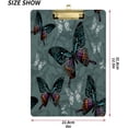 thumbnail image 2 of FMSHPON Flowers Colorful Butterflies Clipboard Hardboard Wood Nursing Clip Board and Pull for Standard A4 Letter 13x9 inches, 2 of 7