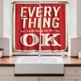 thumbnail image 2 of Ambesonne Saying Kitchen Curtains, Vintage Sign Layout Big Font, 55"x39", Vermillion Cream Umber, 2 of 3