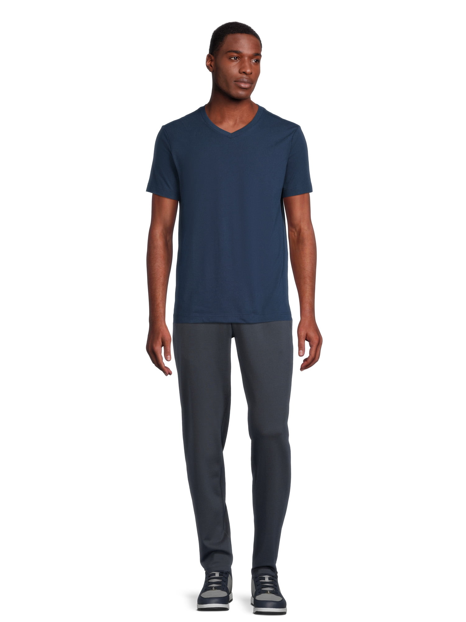 Athletic Works Men's and Big Men's Slim Knit Pants, Sizes S-3XL