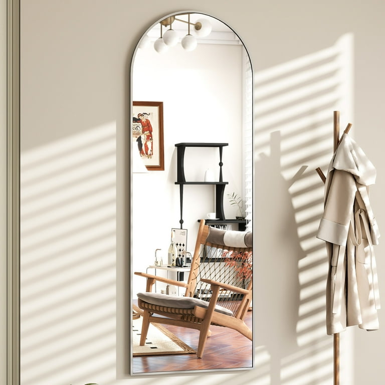 Amazon.com: LOAAO 72X36 Inch Brushed Nickel Bathroom Mirror
