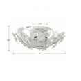 thumbnail image 5 of Crystorama Lighting - Six Light Ceiling Mount - Ceiling Mount - Sutton - 6 Light, 5 of 8