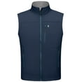 thumbnail image 7 of Little Donkey Andy Men's Lightweight Golf Vest Outerwear Warm Fleece Lining Sleeveless Running Casual Hiking Vests, Dark Blue S, 7 of 7