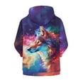 thumbnail image 6 of DISNIMO Galaxy Wolf Hoodie for Boys Kids Zip Up Hoodie Boys Size 6-7 Boy Hoodies Zipper Sweatshirt Boys Hooded Sweatshirts Girls Children Hooded Jacket Little Boy Animal Hoodies with Print, 6 of 7