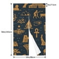 thumbnail image 3 of XMXT Japanese Noren Doorway Room Divider Curtain,Egyptian Cultural Graffiti Restaurant Closet Door Entrance Kitchen Curtains, 34 x 56 inches, 3 of 7