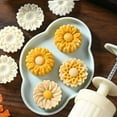 thumbnail image 2 of Daisy-Shaped Printing Moon Cake Mold Cake Cake Decoration Tool Hand-Pressed Household Baking Mold, 2 of 3