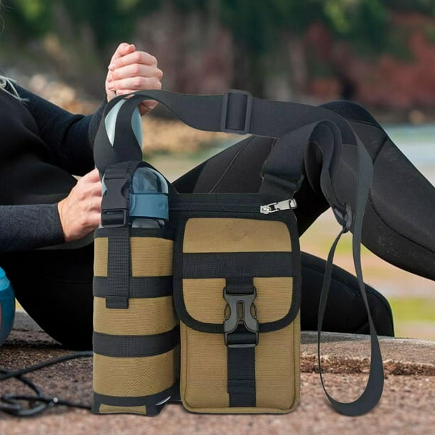 Bolsa para botella de agua bolso de hombro individual para hombre para uso diario deportes al aire libre ciclismo Caqui Walmart en linea