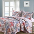 thumbnail image 2 of Barefoot Bungalow  Atlantis Reversible Coastal Quilt Set, 2 of 5
