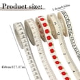 thumbnail image 3 of ABC Craft Ribbon 1 Roll, Teacher Appreciation Theme Polyester Wrapping Ribbon with Pattern, DIY Decorative Ribbon for Classroom Decoration Gift Wrapping Scrapbooking Crafts Party Supplies, C, 3 of 9