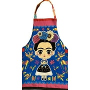 Mexican Pashmina Artist Frida Kahlo Blue Apron Pink Cute Monkey Holiday Gift New