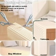 thumbnail image 7 of Anti Collision Wall Padding, Padded Wall Panels 3D Self Adhesive DIY Headboard for Playroom Nursery Bedroom Living Room Corner Guards(15.8 x 39.3 Inch,Beige), 7 of 7