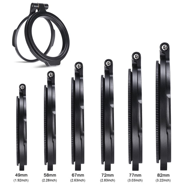 DSLR Camera Filter Brackets Portable Professional filter quick release Camcorder Lens Holder Adapter Rings Converter Cameraman Equipment 49mm