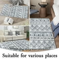 thumbnail image 3 of Rugs for Entryway, 2x3 Black Washable Small Area Rug, Non-Slip Ultra Soft Vintage Geometric Low-Pile Indoor Door Mat Floor Carpet for Indoor, Entrance, Kitchen, 3 of 5