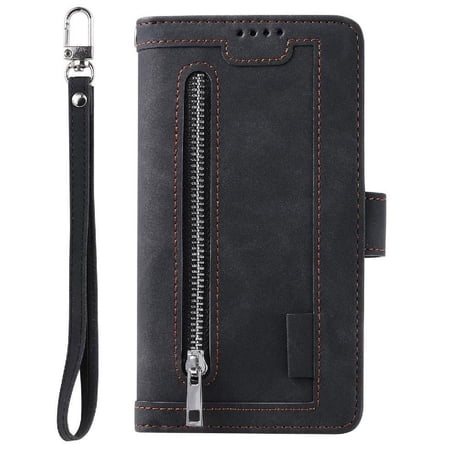 Flip Case for iphone 12 Mini Kickstand Pu Leather Lanyard Wallet 9 Card Slots