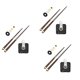 thumbnail image 1 of 3X mecanismo de movimiento de reloj de alto torque reloj de cuarzo de pared agujas largas madera de nogal piezas de repuesto de reparación de bricolaje 31 mm, 1 of 5