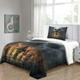 thumbnail image 3 of YingD Literie Feuille de Palmier Housse de Couette le Tropicale Taille Simple 2 Pcs, 3 of 5