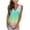 Green, variant on Lufly Plus Size Tank Tops for Women Summer Sleeveless T Shirts V Neck Casual Gradient Loose Top Vest,Yellow,XL