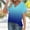 Blue, variant on Womens Tops Short Sleeve T Shirt Summer V Neck Casual Top 2025 Spring Cute Basic Trendy Outfits Fashion Blue L