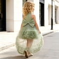 thumbnail image 6 of Girls High Low Halter Tulle Dress, Elegant Layered 3D Mesh Puffy Birthday Party Dresses for 0-4 Years, 6 of 7