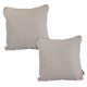 thumbnail image 1 of Cojin Decorativo Cuadrado grande Set de 2 Rivo Beige, 1 of 4