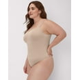 thumbnail image 2 of Maidenform Seamless Tummy Control Shapewear Thong Bodysuit Evening Blush XL Women's, 2 of 7