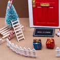 thumbnail image 1 of Mini Casa 11 Uds. Conjunto de escena en miniatura de hadas casa de muñecas modelo de puerta de elfo adornos navideños Likrtyny Libre de BPA, 1 of 7