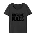thumbnail image 1 of Camiseta para mujer con cuello redondo, camiseta básica para mujer, camiseta de manga corta para viaje M, 1 of 7